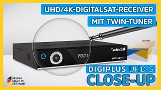 DIGIPLUS UHD S  UHD4KDigitalSatReceiver mit TwinTuner  TechniSat [upl. by Akinod]