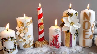 DIY NOËL  Décorer des bougies [upl. by Jeffy]