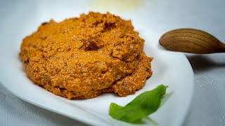 Classic Red Pesto  Easiest Recipe [upl. by Htnicayh]