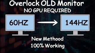 BOOST Refresh Rate of 60Hz Monitor for GAMING AMD Intel Nvidia [upl. by Ruhl]