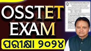 OSSTET exam date 2024  osstet exam online Apply date 2024  otet exam notification 2024 BSE odisha [upl. by Haliehs]