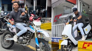 TEST RIDE OLD MODEL CROSSFIREXZ 😲AND NEW CROSSFIRE EV SCOOTER😍sijanthapaus [upl. by Gisele]