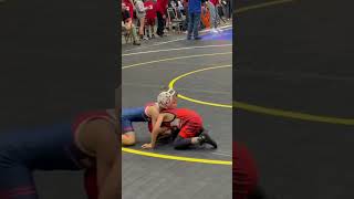 Tommy Pins Panhandle Nationals SemiFinalGATOR ROLL youthwrestling usawrestling texas elpaso [upl. by Aihsyn]