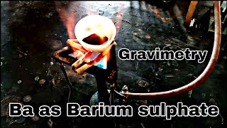 Gravimetric estimation  Barium as Barium sulphate by DDD🕶GSCB [upl. by Lenehc]