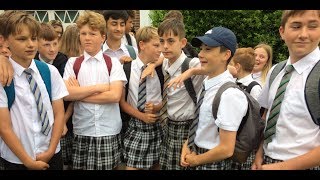 ISCA Academy Teenage Boys Wear Skirts to School In Protest Jeremy Darras [upl. by Charlotte]