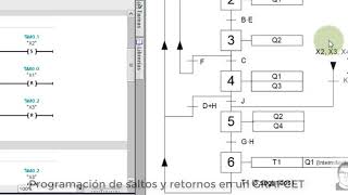 3GRAFCET con saltos y retornos [upl. by Fidelio958]