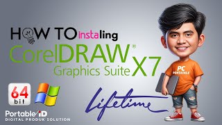 🔴 CARA INSTAL CORELDRAW X7 64 BIT HANYA DENGAN SEKALI KLIK  LIFETIME [upl. by Meeki]