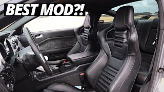 Installing Corbeau RRS Seats in the Mustang GT [upl. by Norford]