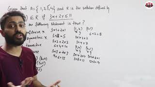 Question on Set theory and Relation  Discrete Maths  UGC NTA NET MayJune 2021 [upl. by Leno]