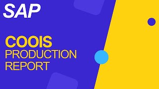 Production Reports in SAP  Demo COOIS  sapwithik [upl. by Kern]