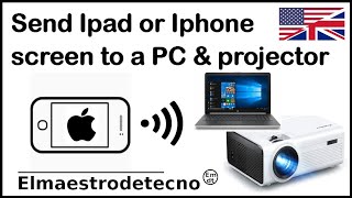 How to send an Iphone or Ipad screen to a projector or computer with Lonely Screen [upl. by Eveline485]