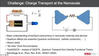 MAX Webinar 2020  TranSIESTA overview transport simulations in nanoscale systems [upl. by Tower]