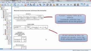 Análisis Discriminante en SPSS [upl. by Eidahs]