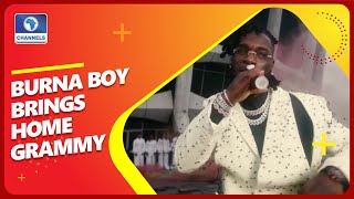 Burna Boy Breaks The Glass Ceiling As He Brings Home A Grammy [upl. by Petra312]