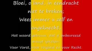 Belgisch volkslied  De Brabançonne lyrics [upl. by Publius908]