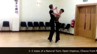 Intermediate Slow Waltz routine  Inspiration 2 Dance London [upl. by Anahpos164]