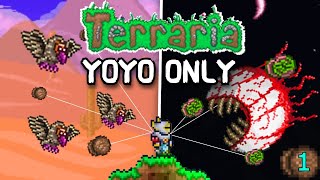 Can you beat Terraria with Yoyos only  pt1 [upl. by Havelock]