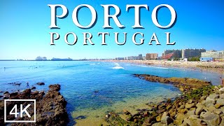 Praia de Matosinhos Portugal Matosinhos Beach Matosinhos Porto Portugal 4K 🇵🇹 [upl. by Enyrehtak]