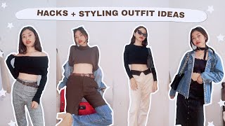 HACKS WHEN YOURE REPEATING CLOTHES  STYLING [upl. by Linda]