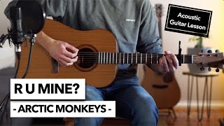 R U Mine  Arctic Monkeys  Guitar Lesson Solo Acoustic Performance  TAB [upl. by Burnett773]