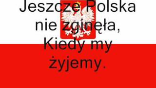 Die Nationalhymne Polens Hymn Polski Mazurek Dabrowskiego [upl. by Eninnaj]