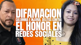 DIFAMACION CALUMNIA E INJURIA EN REDES SOCIALES [upl. by Aanas]