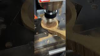 Wooden spoon inner hole test machine cncprocessing [upl. by Ybor]