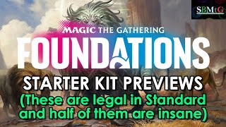 Mtg Foundations Previews  Huge StandardLegal Starter Kit with Bonkers Cards in it  Mtg [upl. by Besse]