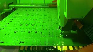 10kw Fiber Laser Cutting 11ga HRPO [upl. by Cnut]