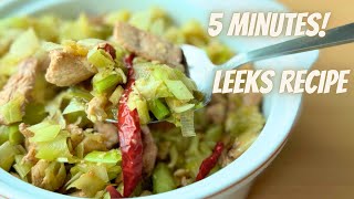 Leeks recipe has never been this delicious before 😋You Must Try This Recipe 👌 [upl. by Garretson]