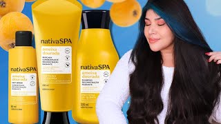 💛 NATIVA SPA AMEIXA DOURADA O Boticário Reconstrução radiantes para cabelos danificados Vegano [upl. by Anirav675]