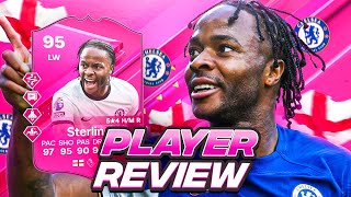 5⭐4⭐ 95 FUTTIES STERLING SBC PLAYER REVIEW  FC 24 Ultimate Team [upl. by Swain]