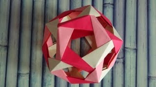 Origami  Dodécahèdre pénultième [upl. by Ailev109]