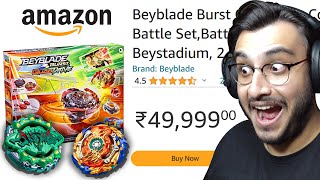 I BOUGHT THE MOST EXPENSIVE BEYBLADE FROM AMAZON [upl. by Eppesuig]