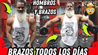 HOMBROS BRUTALES con altas REPETICIONES  Brazos todos los días [upl. by Scrivenor]