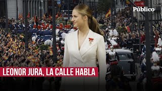 ¿Monarquía o República La jura constitucional de Leonor vista por la ciudadanía [upl. by Niar]