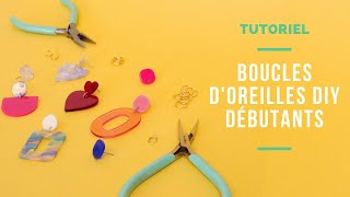 TUTO  Boucles dOreilles DIY Colorées pour Débutants [upl. by Llereg]