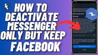 How To Deactivate Messenger Only Without Deactivating Facebook  Deactivate Messenger On IPHONE [upl. by Kafka]