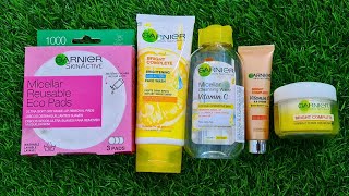 TOP5 BEST GARNIER PRODUCTS FOR SUMMERS  RARA  GARNIER Bright Complete  BB Cream  daycream [upl. by Wilmar14]