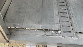 Aluminum Trailer Floor Maintenance On Enclosed Car Hauler Trailer [upl. by Yreme]