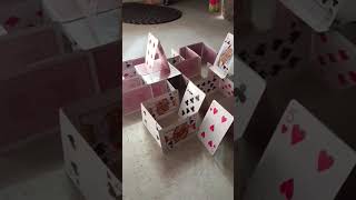 How to build EASIEST ♦️ card house cards sorts ytshorts [upl. by Oj]