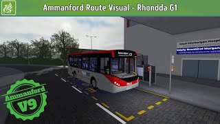 Roblox Ammanford amp Vale V9  Rhondda route G1 [upl. by Kloman]