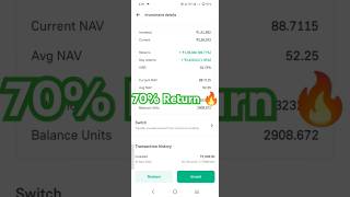 🚀🚀Parag Parikh flexi cap fund giving 70 Return🔥 Best flexi cap fund for 2024🔥 shorts ytshorts [upl. by Eemyaj]