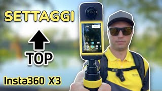 COSì NON SBAGLI  PT 1  I migliori settaggi per Insta360 X3  X4 [upl. by Othello]