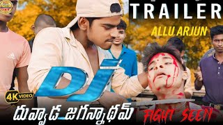 Dj movie action scene  Best fight spoof  AlluArjun film  kk Rahul star  new movies [upl. by Leahcimsemaj]