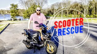 Scooter Rescue Finale  Beautifying the Roughhouse 50  Ep 8 [upl. by Icrad]