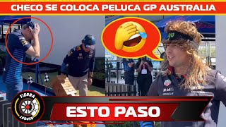 ¡QUÉ PASÓ CHECO POR ESTO SERGIO PÉREZ TUVO QUE COLOCARSE PELUCA A FRENTE DE VERSTAPPEN GP AUSTRALIA [upl. by Alexine710]