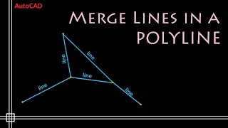 AutoCAD  Convert LINE to POLYLINE Simple and Easy [upl. by Calia]