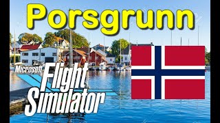 MSFS2020 Norway  Porsgrunn Extension city addon  LINK [upl. by Airaet984]