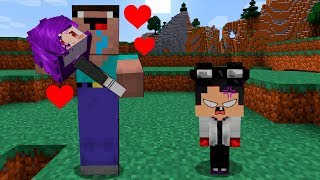 NOOB BEIJOU A NAMORADA DO WIIZINHO NO MINECRAFT [upl. by Yleoj1]